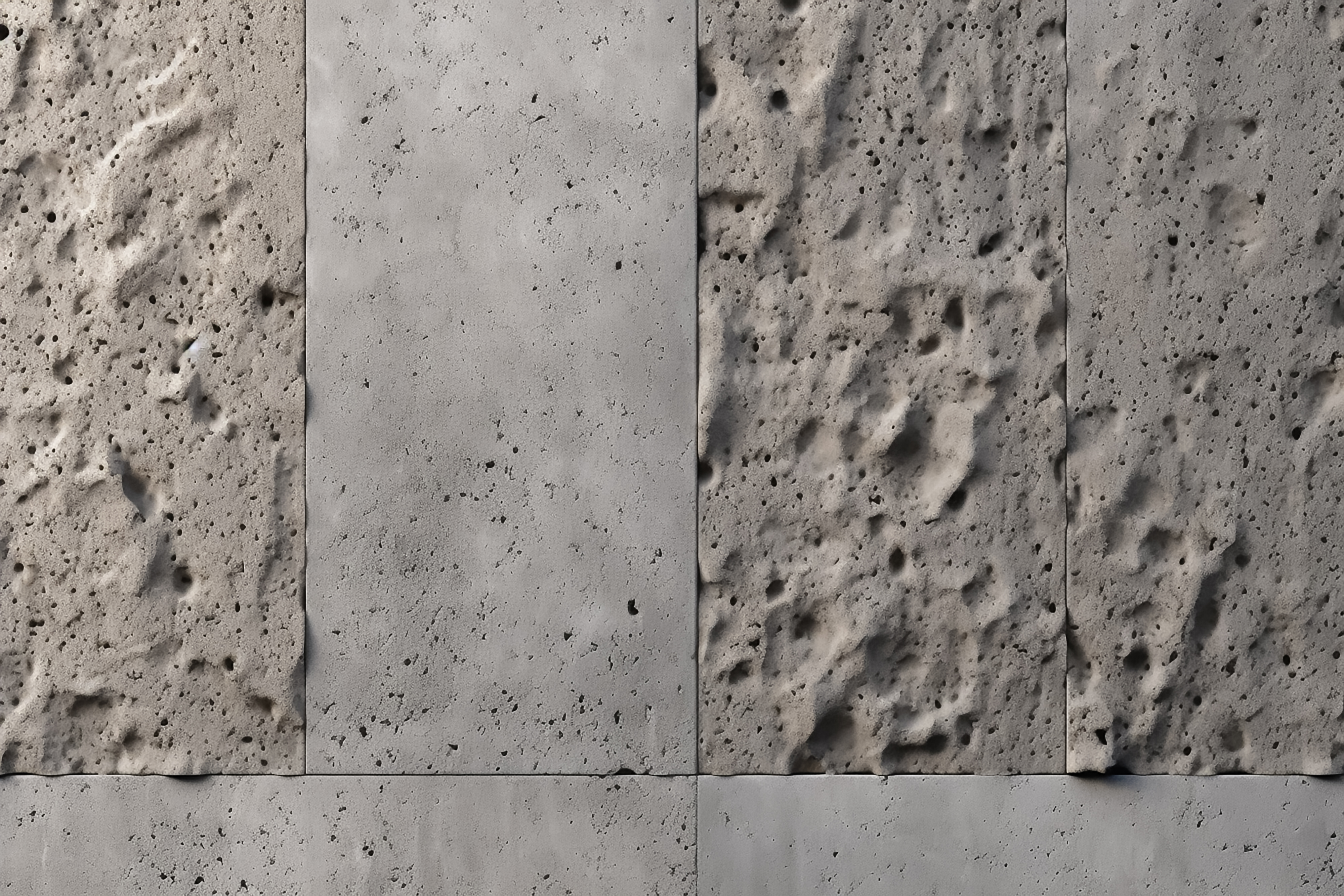 How to Texture Concrete - Different types of concrete slabs with two different types of textures. One is smooth the other is rough.