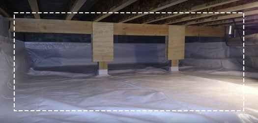 Basement and crawl space waterproofing