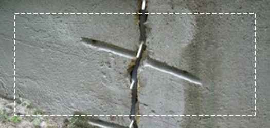 Basement concrete floor/ wall crack repair