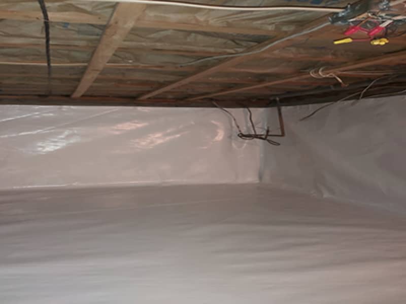 crawl space repair and insulation after picture