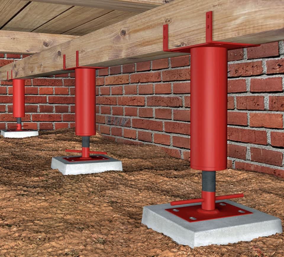 Crawl Space Support Contractor New York - Red Crawl Space Supports