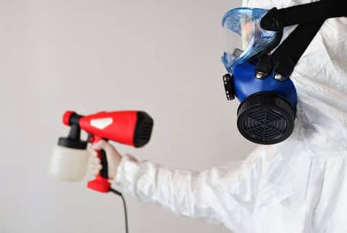 Mold Remediation Contractor New York - A Mold Removal Technician Treating a Home