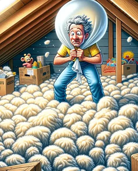 How to Walk in an Attic with Blown Insulation - Minimize Contact with Insulation
