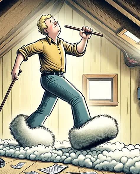 How to Walk in an Attic with Blown Insulation - Identify Safe Walking Paths